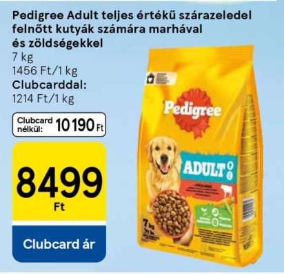 Pedigree Adult teljes értékű szárazeledel