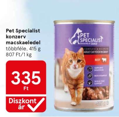 Pet Specialist konzerv macskaeledel
