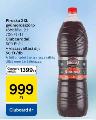 Piroska XXL gyümölcsszörp