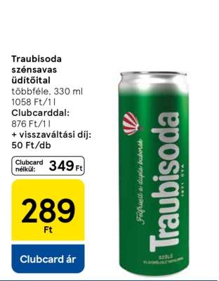 Traubisoda szénsavas üdítőital