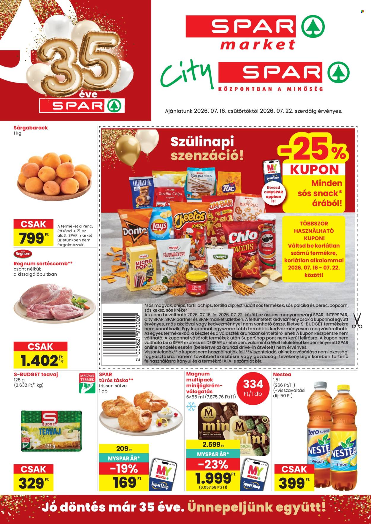 SPAR akciós újságok - 2026.07.16 - 2026.07.22. Oldal 1