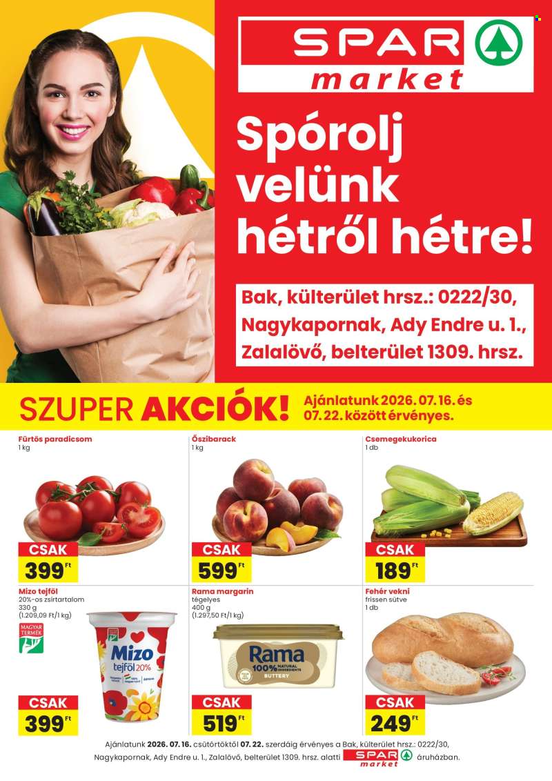 Újság SPAR market - 2026.07.16 - 2026.07.22.