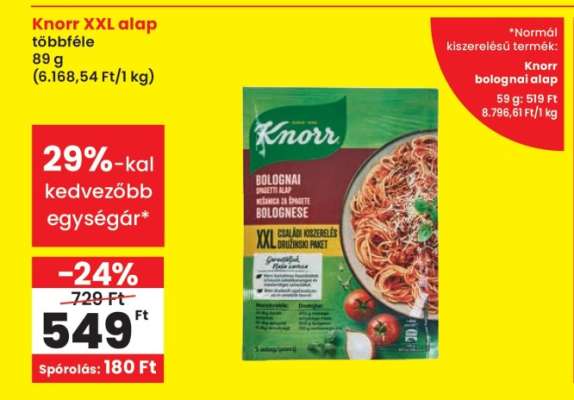 KNORR XXL ALAP