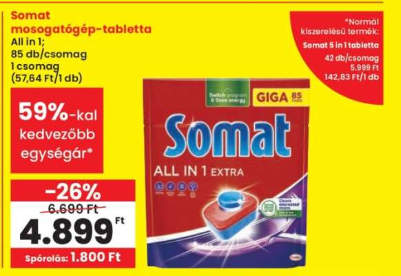 Somat Mosogatógép Tabletta
