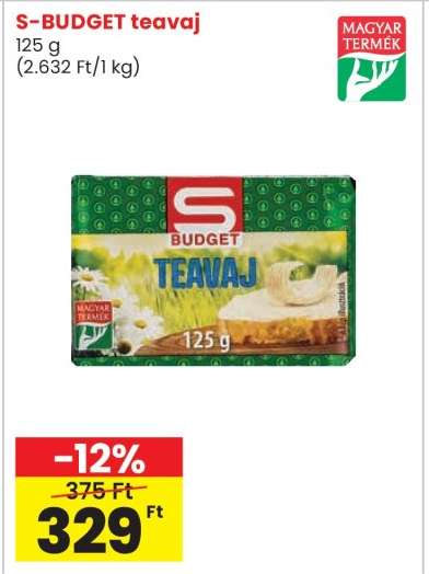 S-BUDGET teavaj
