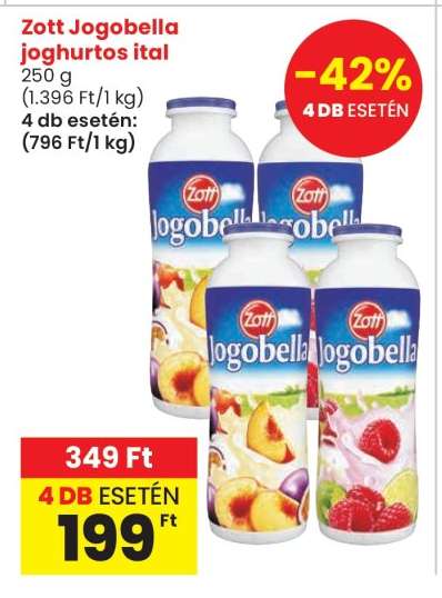 Zott Jogobella joghurtos ital