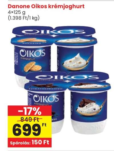 DANONE Oikos krémjoghurt