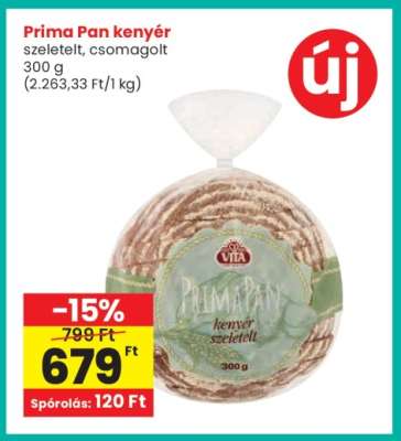 Prima Pan kenyér