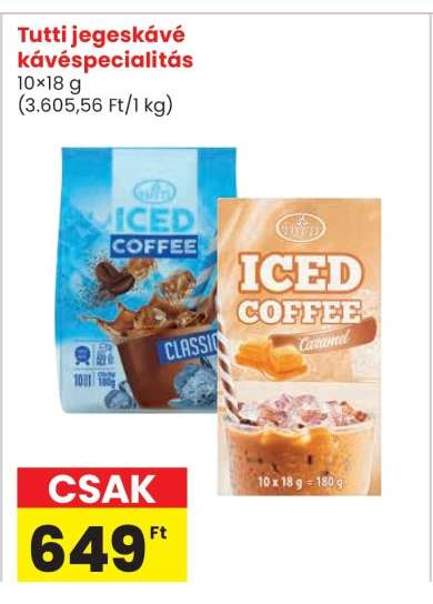 Tutti jegeskávé kávéspecialitás