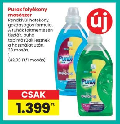 Purox folyékony mosószer