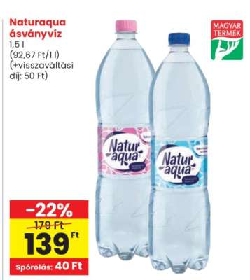 NATURAQUA ÁSVÁNYVÍZ