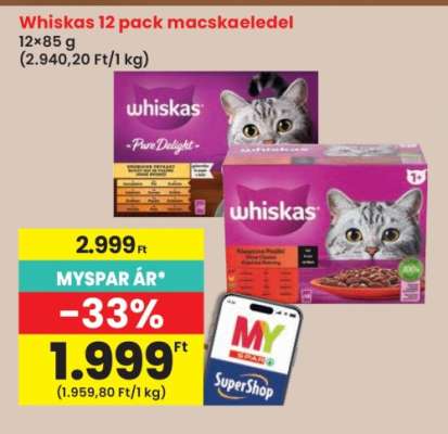 Whiskas 12 pack macskaeledel