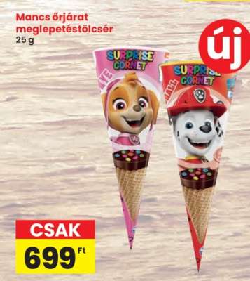 Mancs őrjárat meglepetéstölcsér