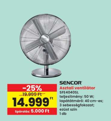 Asztali Ventilátor