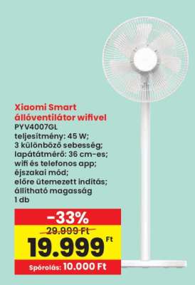 Xiaomi Smart állóventilátor wifivel