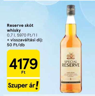 Reserve skót whisky