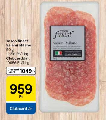 Tesco finest Salami Milano