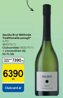 Sauska Brut Méthode Traditionelle pezsgő