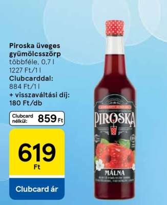 Piroska üveges gyümölcsszörp
