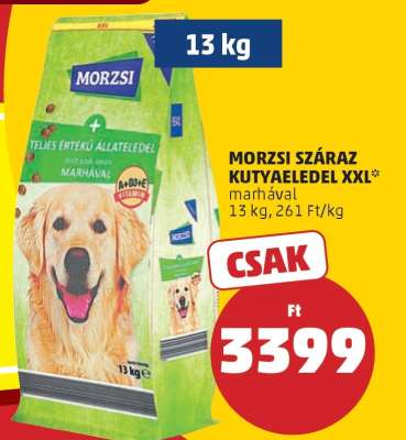 MORZSI SZÁRAZ KUTYAELEDEL XXL