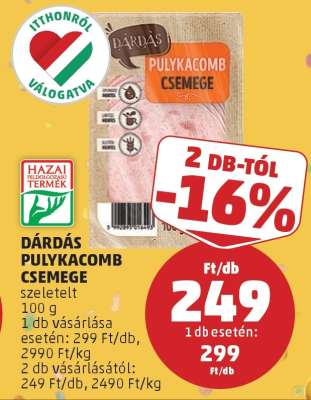 Dárdás Pulykacomb Csemege