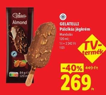 GELATELLI Pálcikás jégkrém