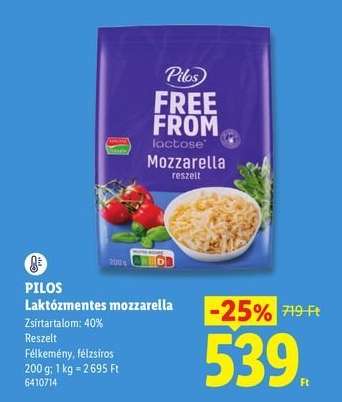 Pilos Laktózmentes mozzarella