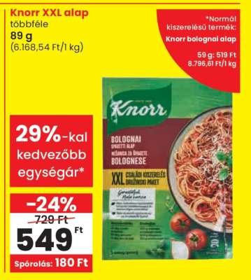 KNORR XXL ALAP