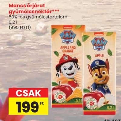 Mancs őrjárat gyümölcsnektár