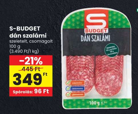 S-BUDGET dán szalámi