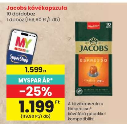 Jacobs kávékapszula