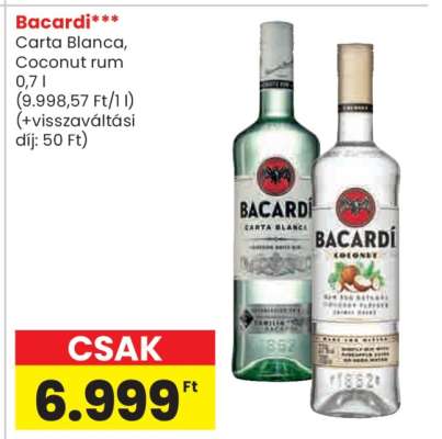 Bacardi Carta Blanca, Coconut rum