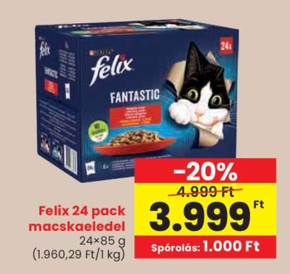 Felix 24 pack macskaeledel