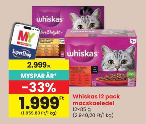 Whiskas 12 pack macskaeledel