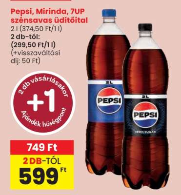 Pepsi, Mirinda, 7UP szénsavas üdítőital