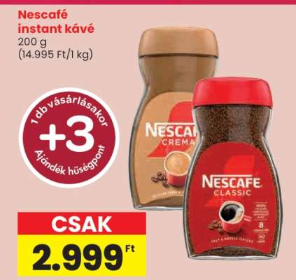NESCAFÉ﻿﻿ Instant kávé*
