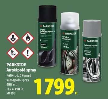 Parkside Autóápoló spray
