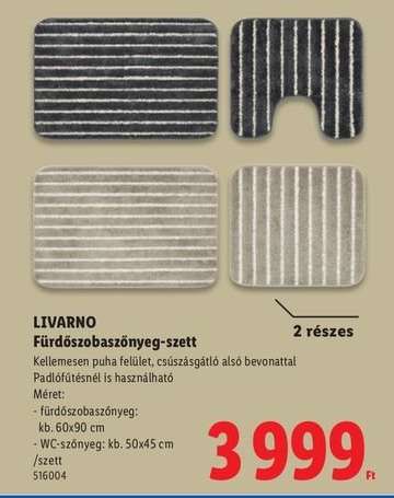 LIVARNO Fürdőszobaszőnyeg-szett