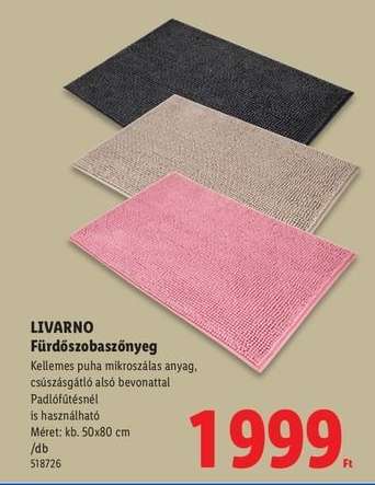 Livarno Fürdőszobaszőnyeg