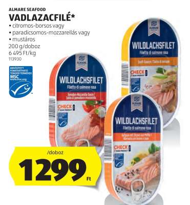 ALMARE SEAFOOD VADLAZACFILÉ