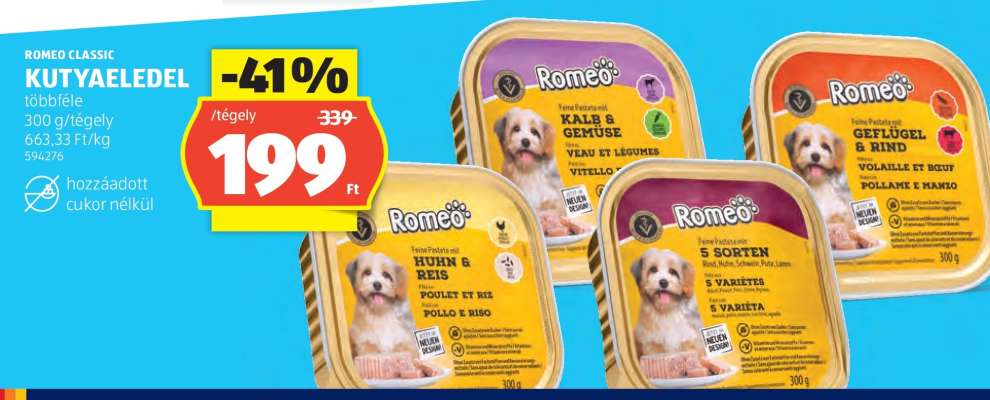 ROMEO CLASSIC KUTYAELEDEL