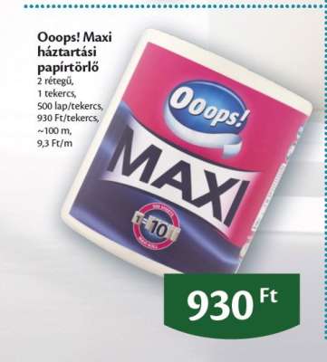 Ooops! Maxi háztartási papírtörlő