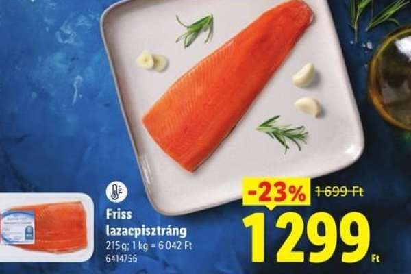 Friss lazacpisztráng