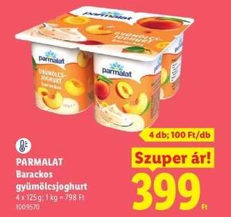 PARMALAT Barackos gyümölcsjoghurt