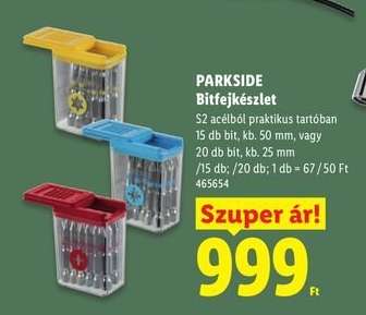 PARKSIDE Bitfejkészlet