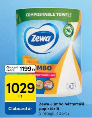 Zewa Jumbo háztartási papírtörlő