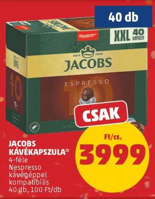 Jacobs kávékapszula