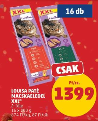LOUISA PATÉ MACSKAELEDEL XXL