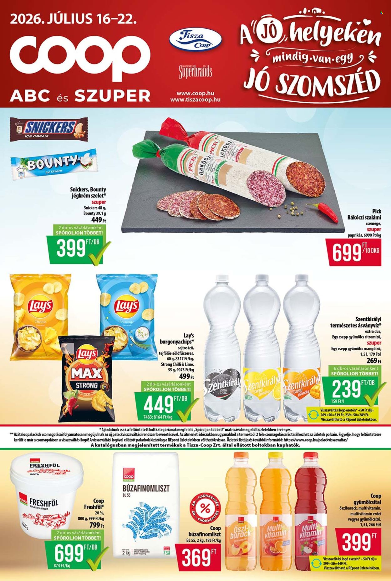 Coop akciós újságok - 2026.07.16 - 2026.07.22. Oldal 1