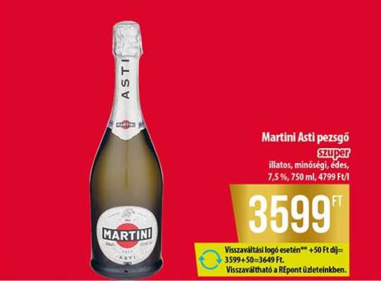 Martini Asti pezsgő